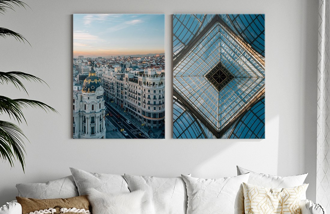 Living room wall decor ideas with canvas prints