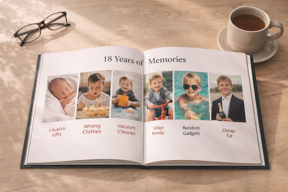 Personalized photo book for 18th birthday