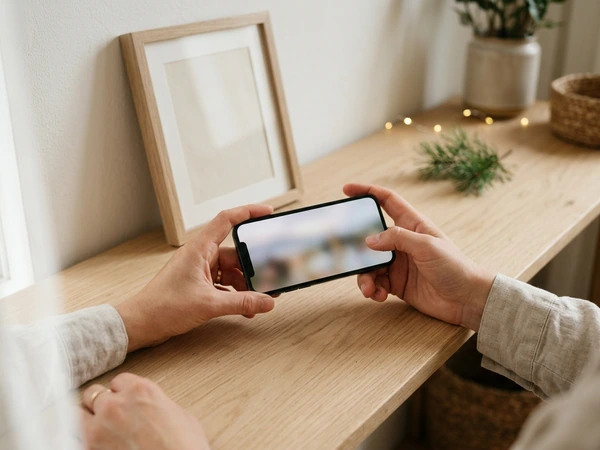 Uploading a photo to print as Christmas wall art