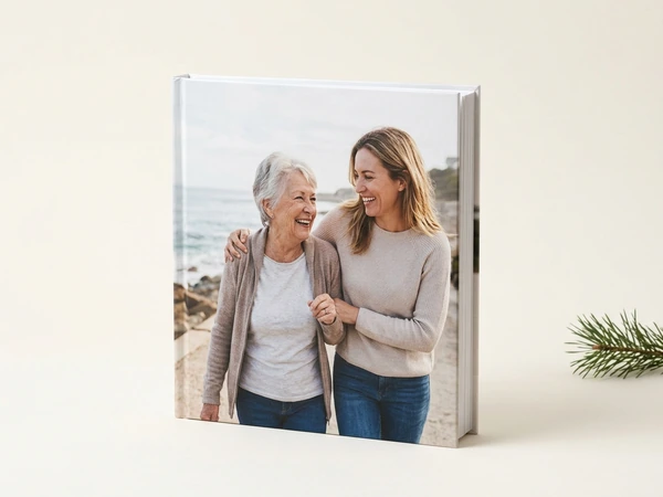 Photo book with two women on the cover