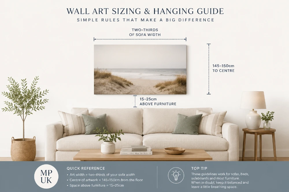 Practical guide for hanging wedding photos