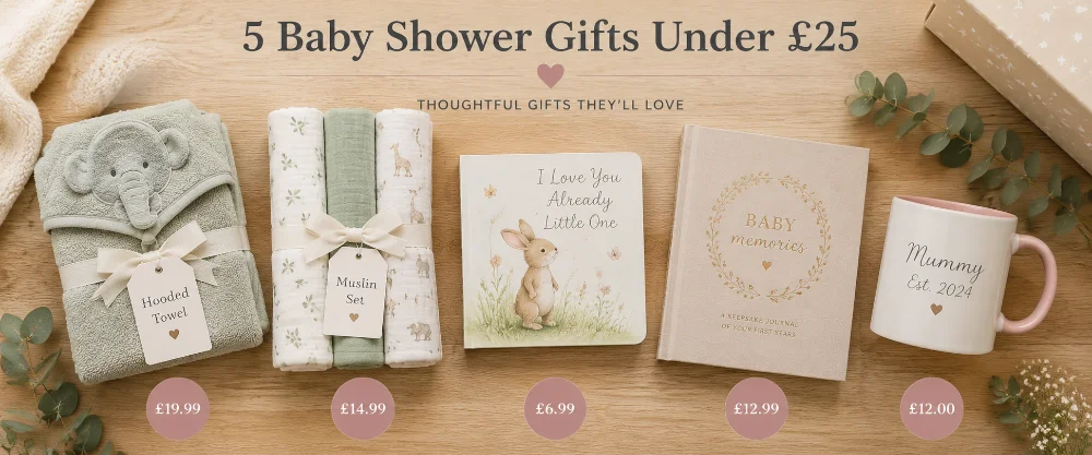 Affordable baby shower gifts under £25