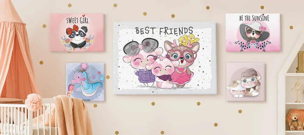 Nursery Wall Art: Tips from Our Decor Experts. Cute wall art in child's room.