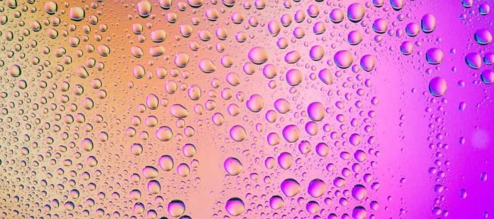Bathroom Canvas Artwork. Drops of water against glass pane.