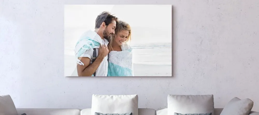 How to clean acrylic: an acrylic print on the wall