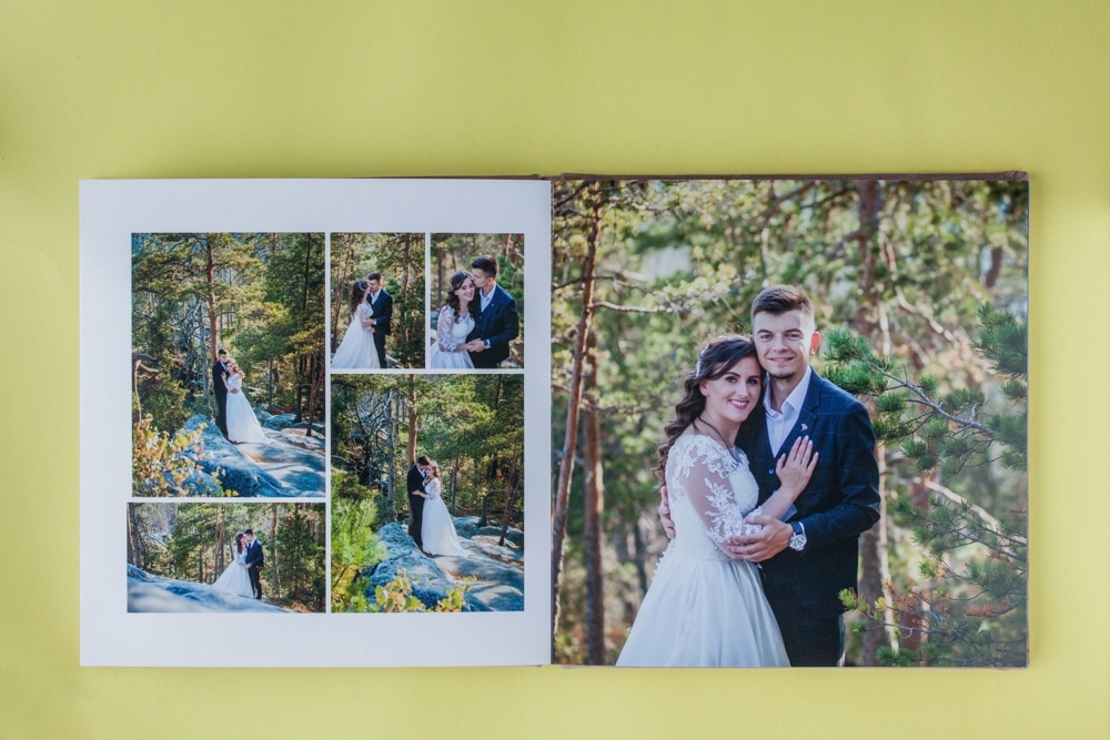 Photo collage canvas print showcasing multiple shared memories