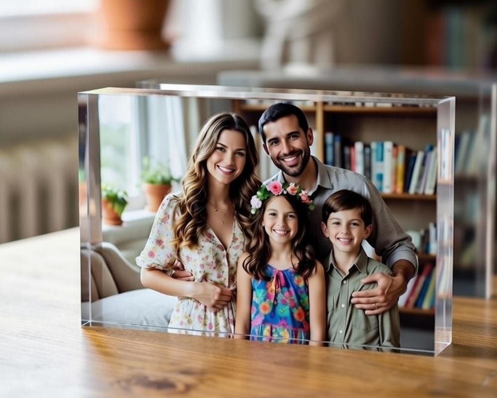 MixBlox acrylic photo blocks as a classy affordable Mother’s Day gift under $50