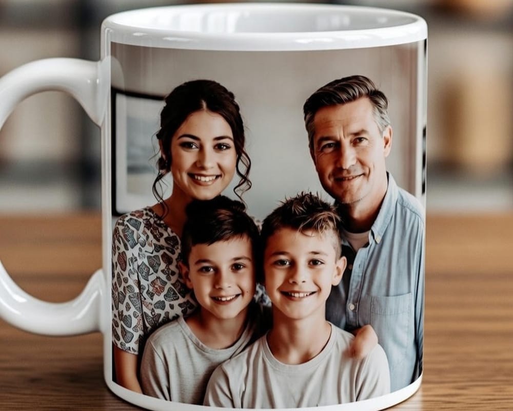 Personalized photo mug as an affordable Mother’s Day gift under $50