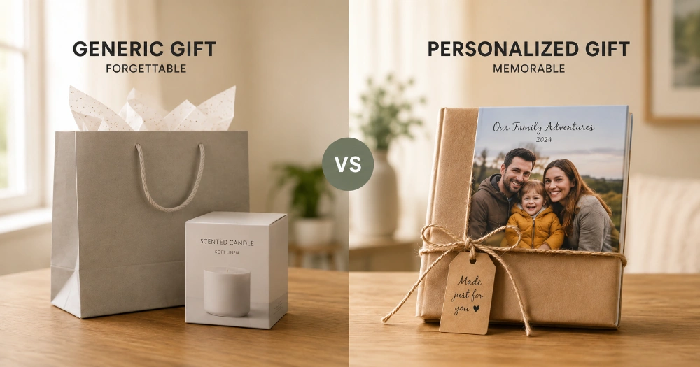 Personalized photo gifts for special occasions like birthdays and anniversaries