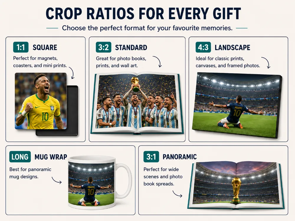 Cropping photos for different print sizes