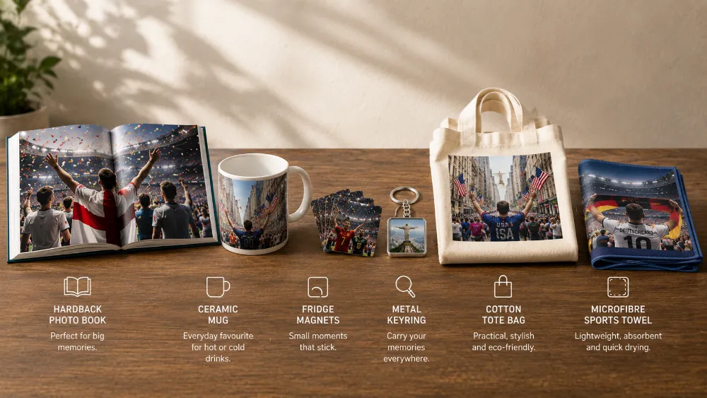 Different print surfaces for soccer photography