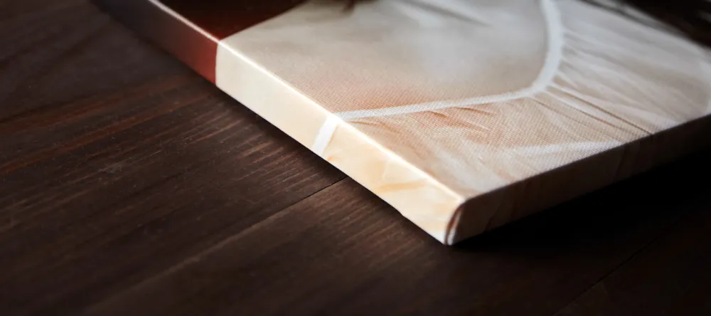What's a gallery wrap? Edge of gallery-wrapped canvas.