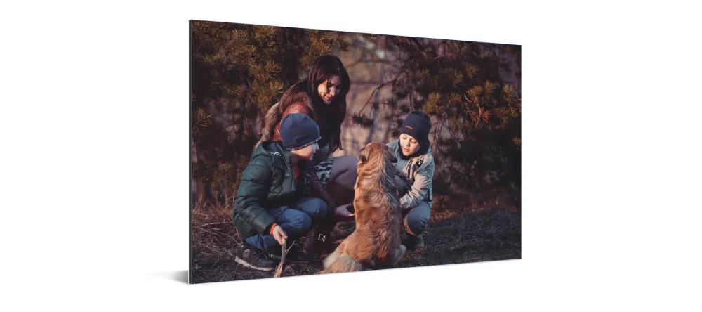 What is a Metal Print. Family photo printed on aluminum.