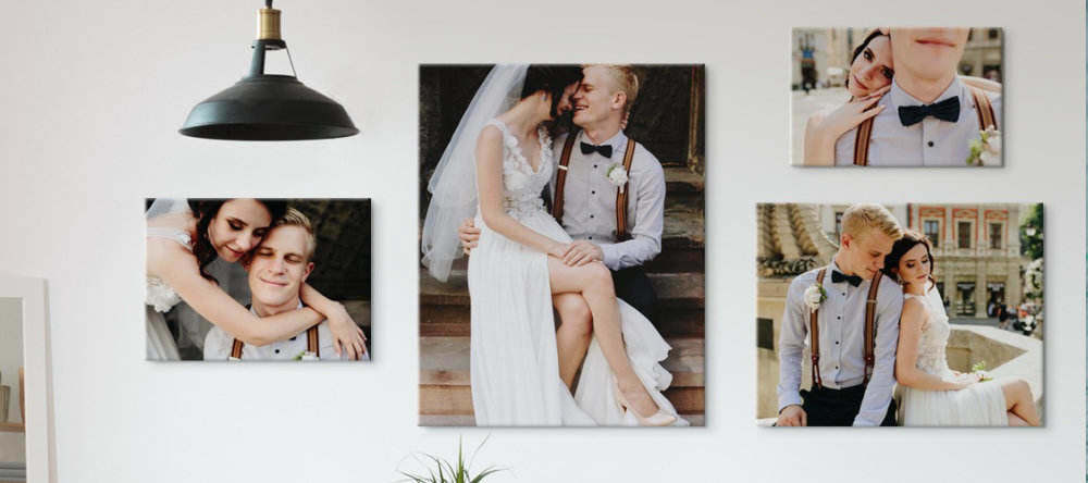 Do cheap canvas prints mean bad canvas. Wedding canvas prints wall art collage