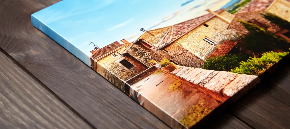 Why are Canvas prints so Expensive. Edge of stretched canvas photo print. 