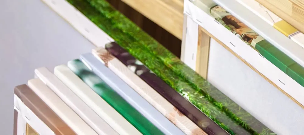 How to frame a rolled canvas print. Multiple stretched canvas prints