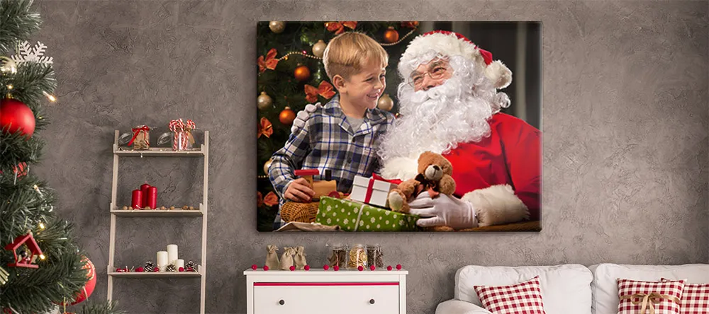 Christmas 2024: 4 Reasons to Choose Christmas Wall Art. Santa Claus Canvas Print.