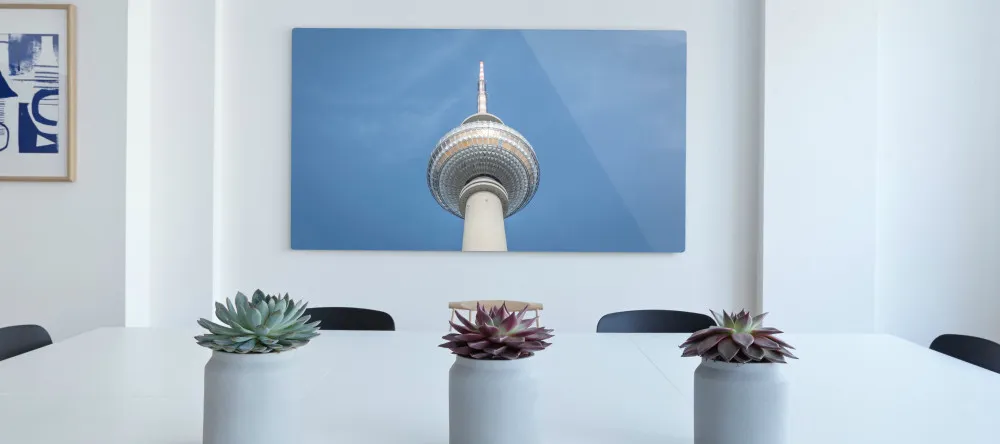 photo aluminum prints berlin tower photo print