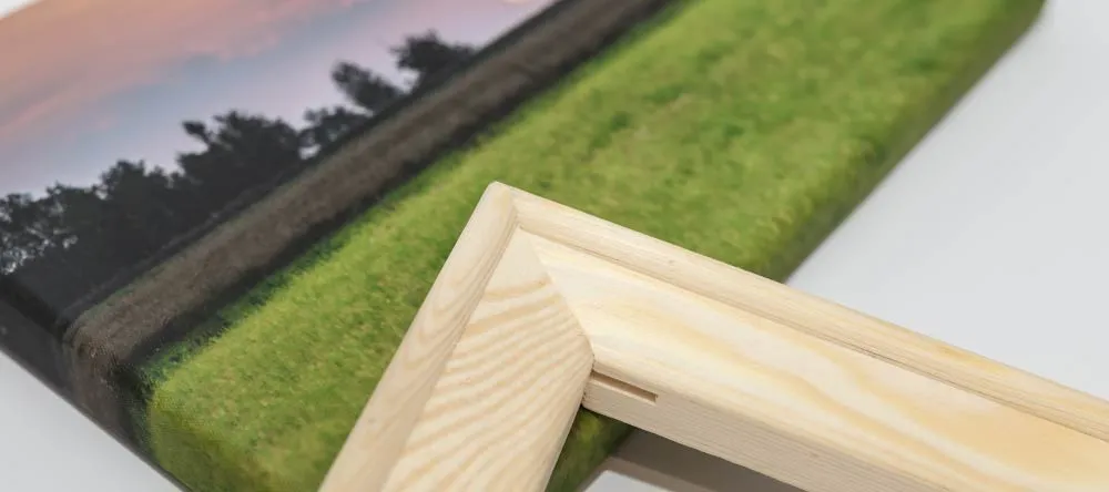 10 Common Myths About Personalized Canvas Prints: Part II. Close-up of canvas stretcher frame.