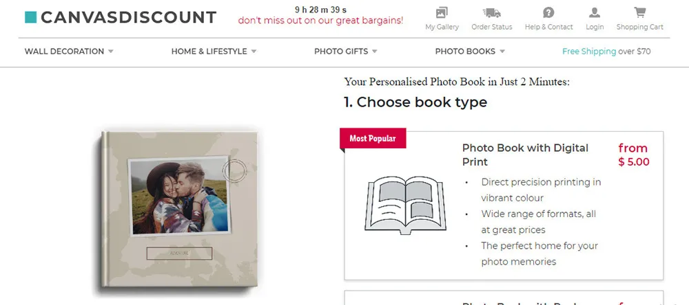 How To Make a Photo Book Online. Choose photo book type.