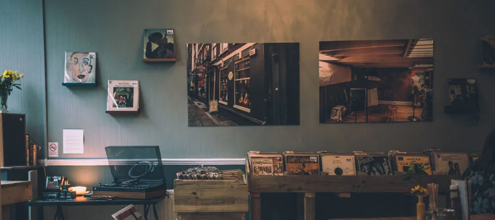 Why Should I Buy Canvas Prints. Atmospheric Vintage Interior with Canvas prints.