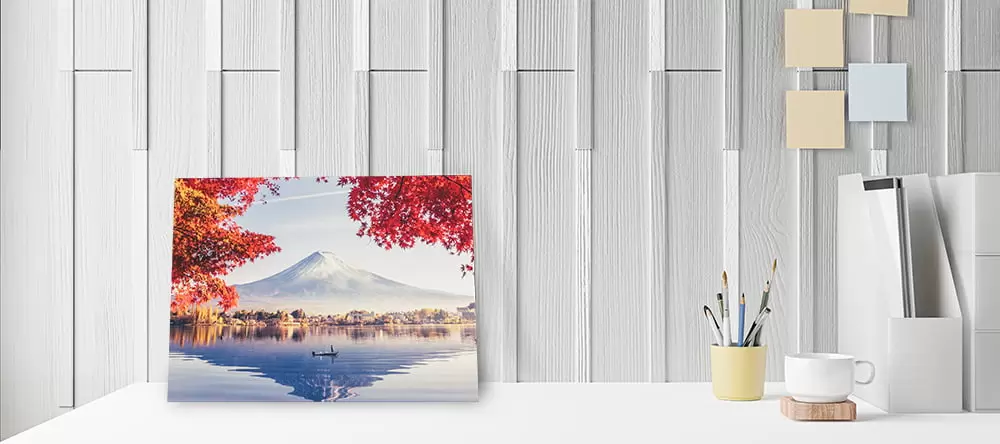 Office canvas art: a set of four canvas prints displayed on the office wall