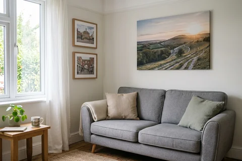 online photo printing basingstoke – canvas and framed prints in a Basingstoke living room