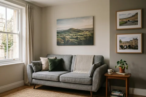 online photo printing bath – canvas and framed prints in a Bath living room
