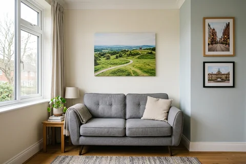 online photo printing birmingham – canvas and framed prints in a Birmingham living room