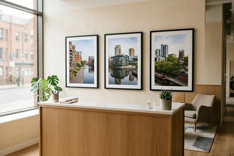 canvas set for a Birmingham office
