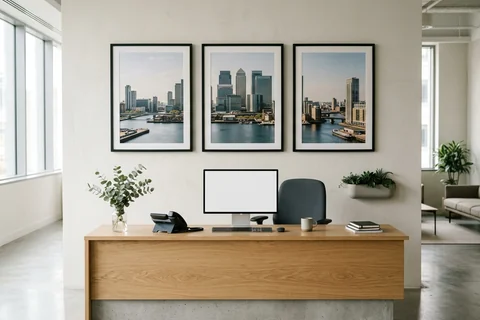 canvas set for a Canary Wharf office