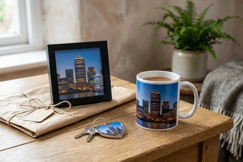 photo gifts delivered in Canary Wharf