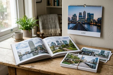 Canary Wharf skyline photo book