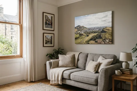 online photo printing edinburgh – canvas and framed prints in an Edinburgh living room