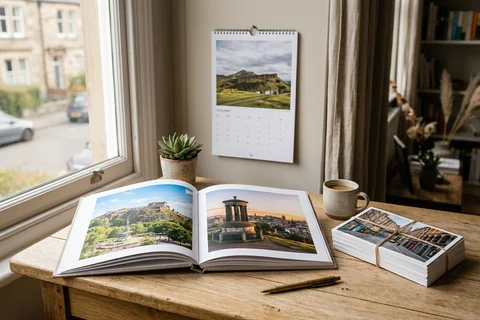 Edinburgh skyline photo book