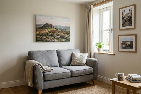 online photo printing exeter – canvas and framed prints in an Exeter living room
