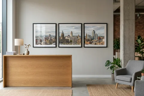 canvas set for a Leeds office