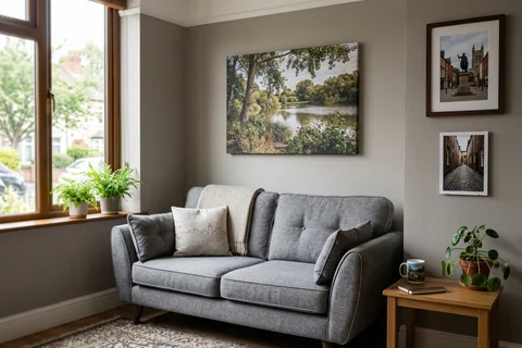 online photo printing leicester – canvas and framed prints in a Leicester living room
