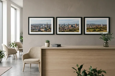 canvas set for a Leicester office