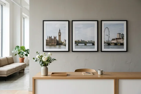 canvas set for a London office