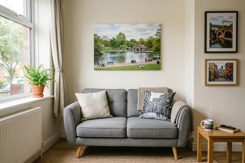 online photo printing manchester – canvas and framed prints in a Manchester living room