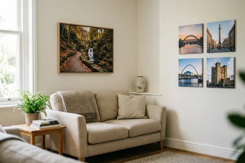 photo prints for a Tyneside flat