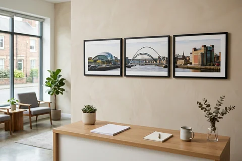 canvas set for a Newcastle office