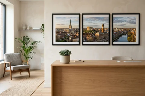 canvas set for a Norwich office