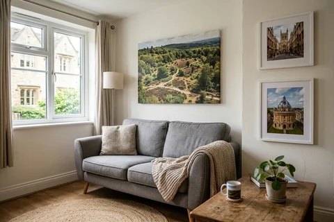 online photo printing oxford – canvas and framed prints in an Oxford living room