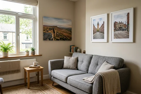 online photo printing sheffield – canvas and framed prints in a Sheffield living room