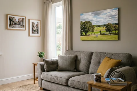 online photo printing york – canvas and framed prints in a York living room