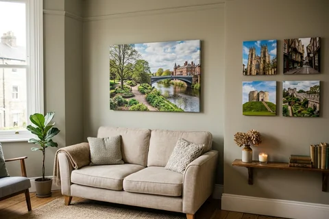 photo prints for a York terrace
