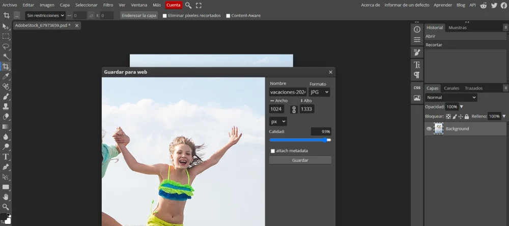 editando con photopea descargar imagen