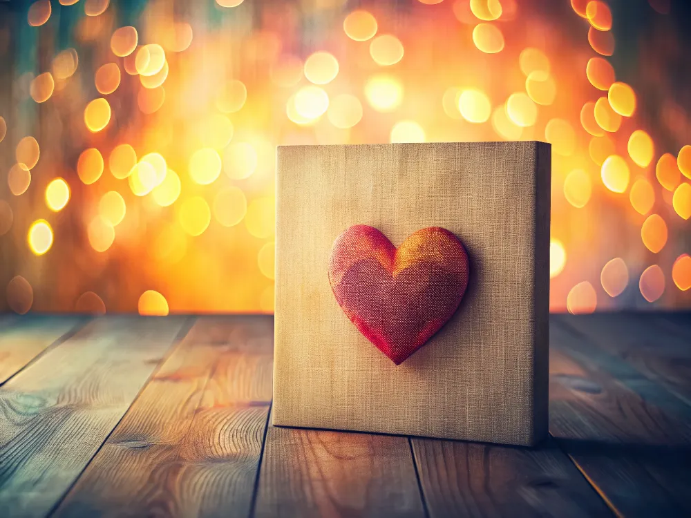 Plaid photo personnalisé avec une image de couple heureux sur un canapé, illustrant un cadeau Saint-Valentin significatif